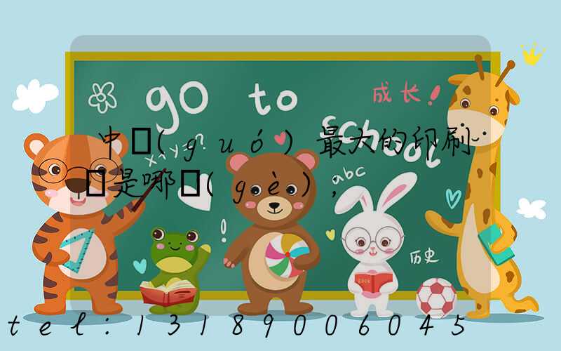 中國(guó)最大的印刷廠是哪個(gè)