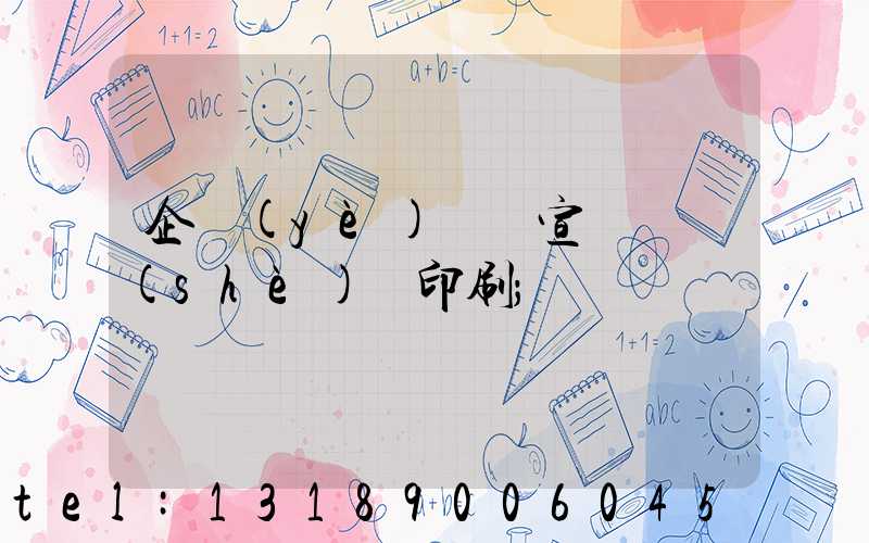 企業(yè)畫冊宣傳冊設(shè)計印刷