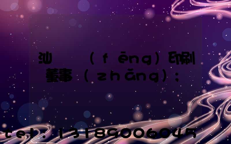 汕頭東風(fēng)印刷廠董事長(zhǎng)
