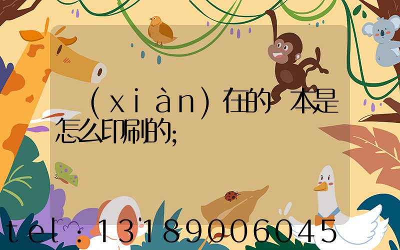 現(xiàn)在的書本是怎么印刷的