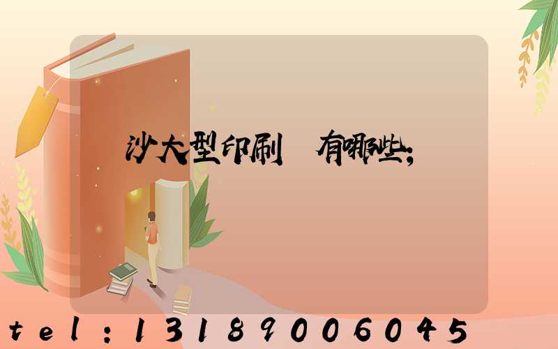 長沙大型印刷廠有哪些