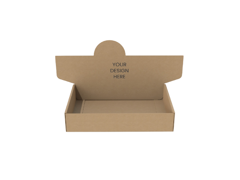 定制禮品包裝-無痕底展示飛機盒設(shè)計結(jié)構(gòu)圖